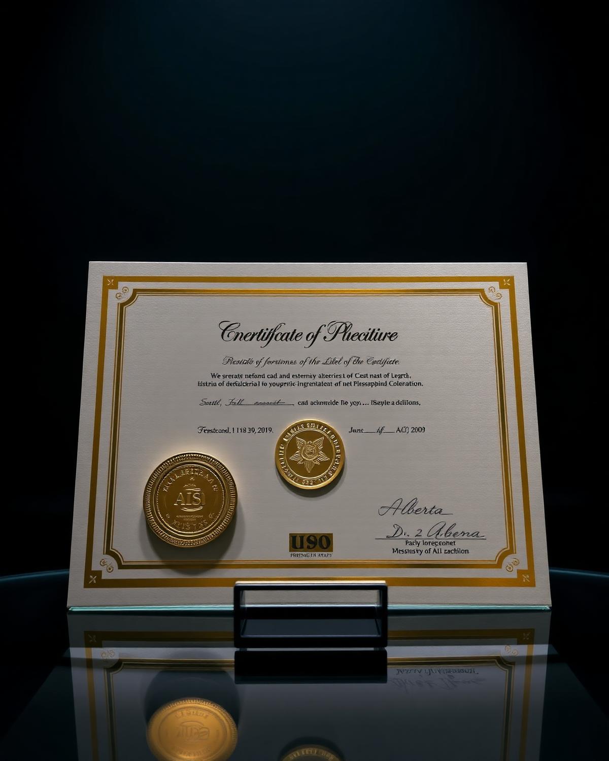 Corporate certificate